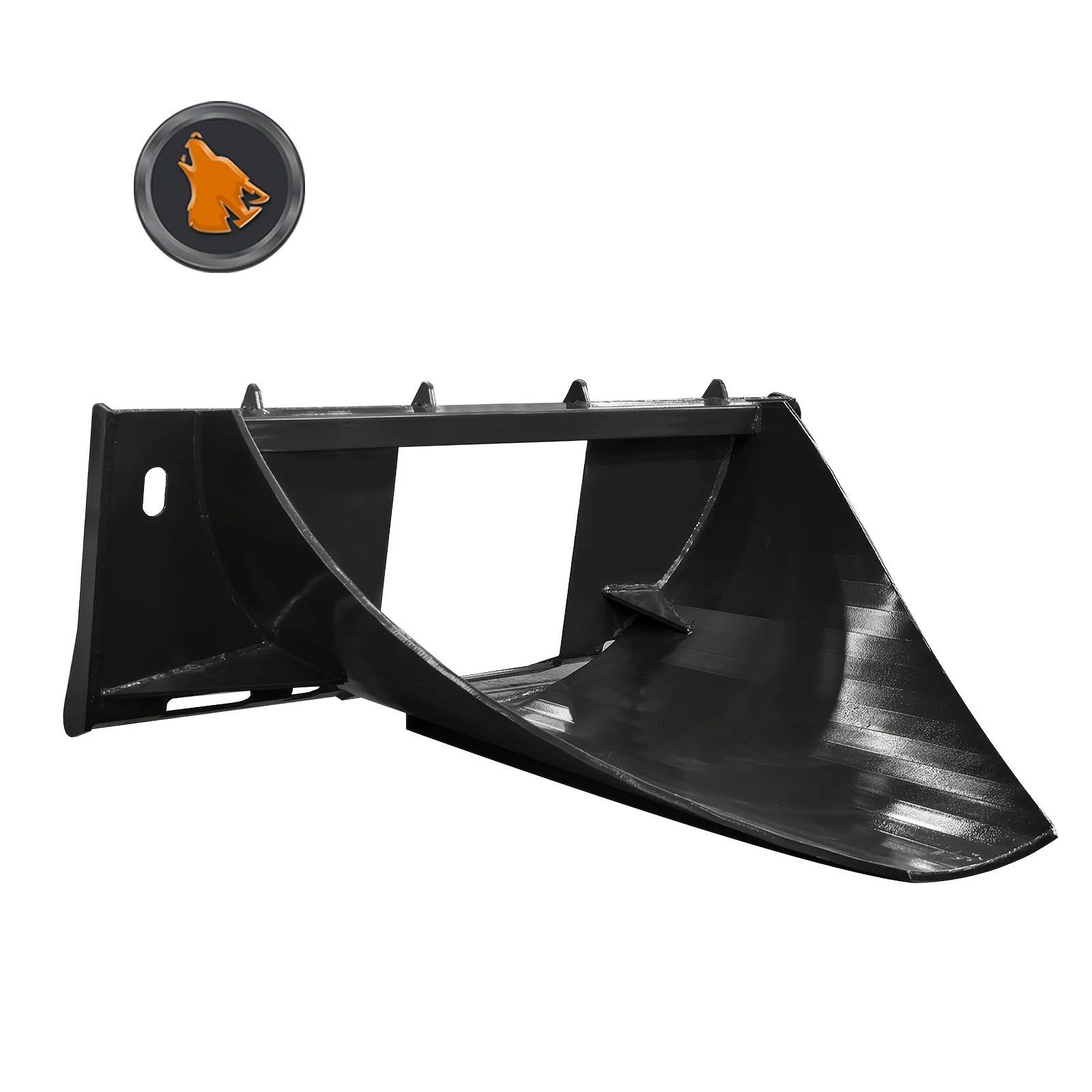 Heavy-Duty Skid Steer Stump Bucket Attachment - Tree Spade for Small Stumps & Light Roots