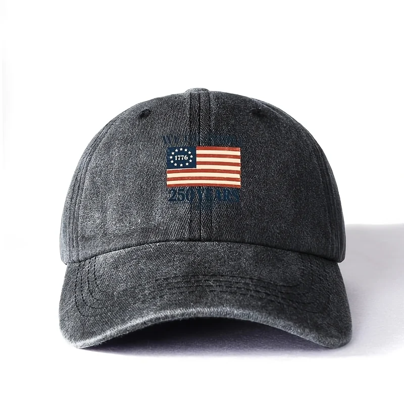 Adjustable USA flag baseball cap for kids