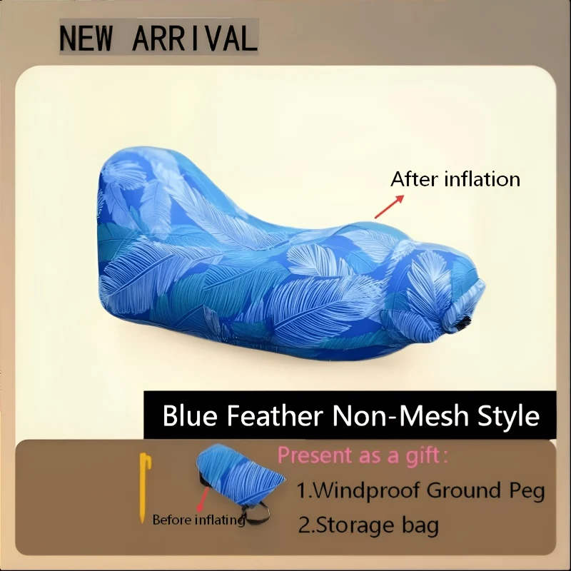 Portable inflatable sofa for camping and outdoor lounging