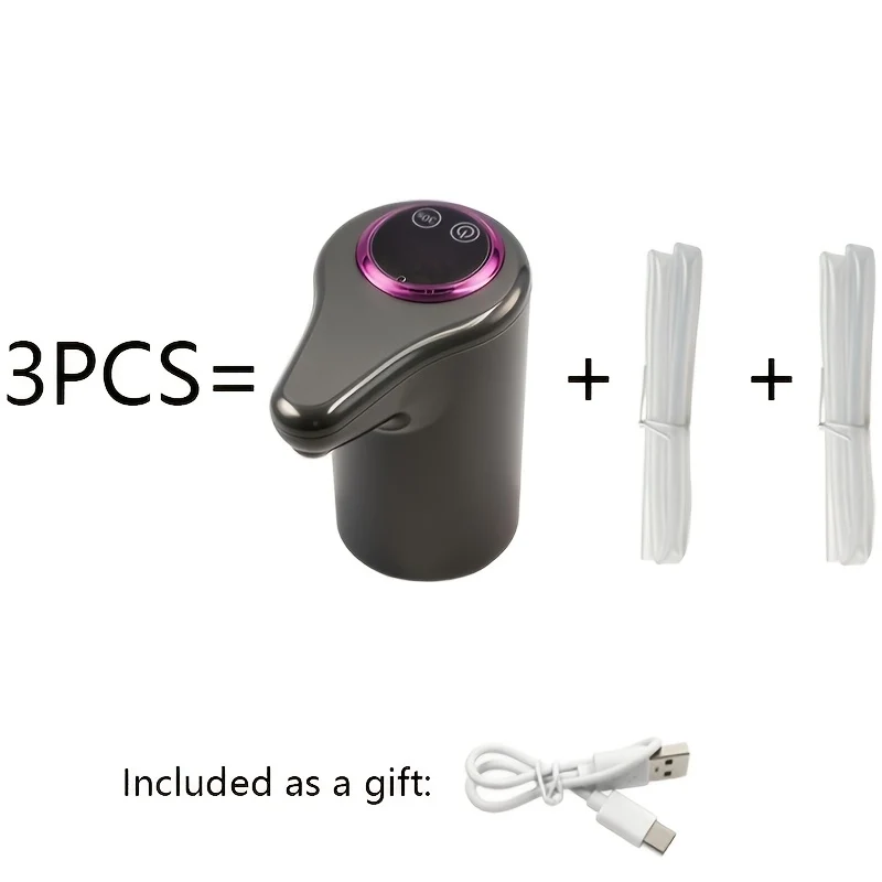 USB Electric Water Dispenser Pump - LCD Display, Rechargeable, Camping