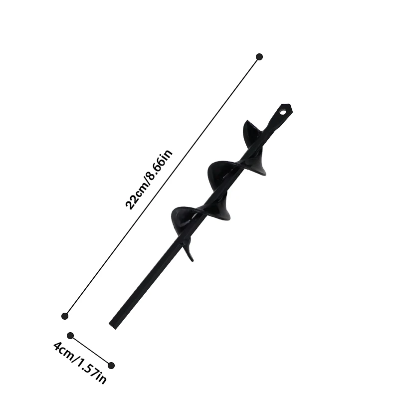 Heavy-duty garden auger drill bit for planting bulbs and shrubs