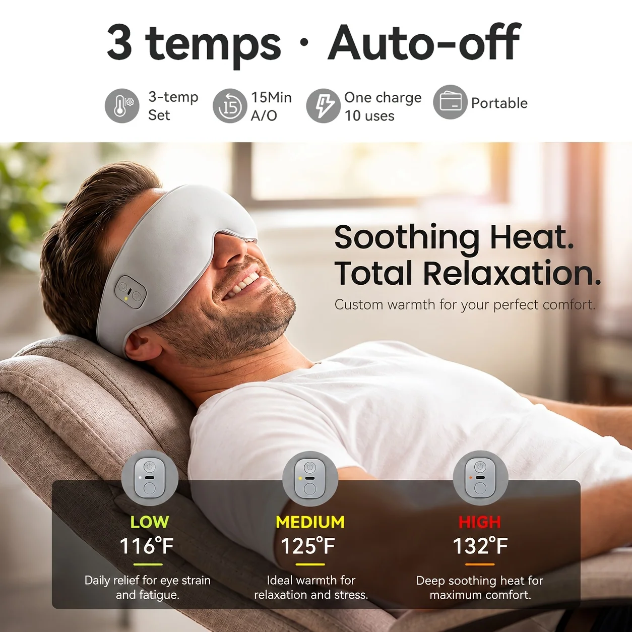 Heated Electric Eye Mask with Aroma Seasoning