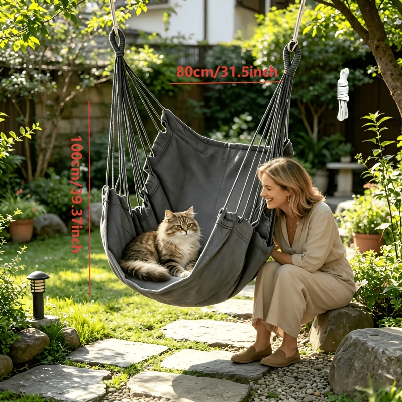 Hanging swing chair for garden terrace balcony bedroom indoor outdoor use