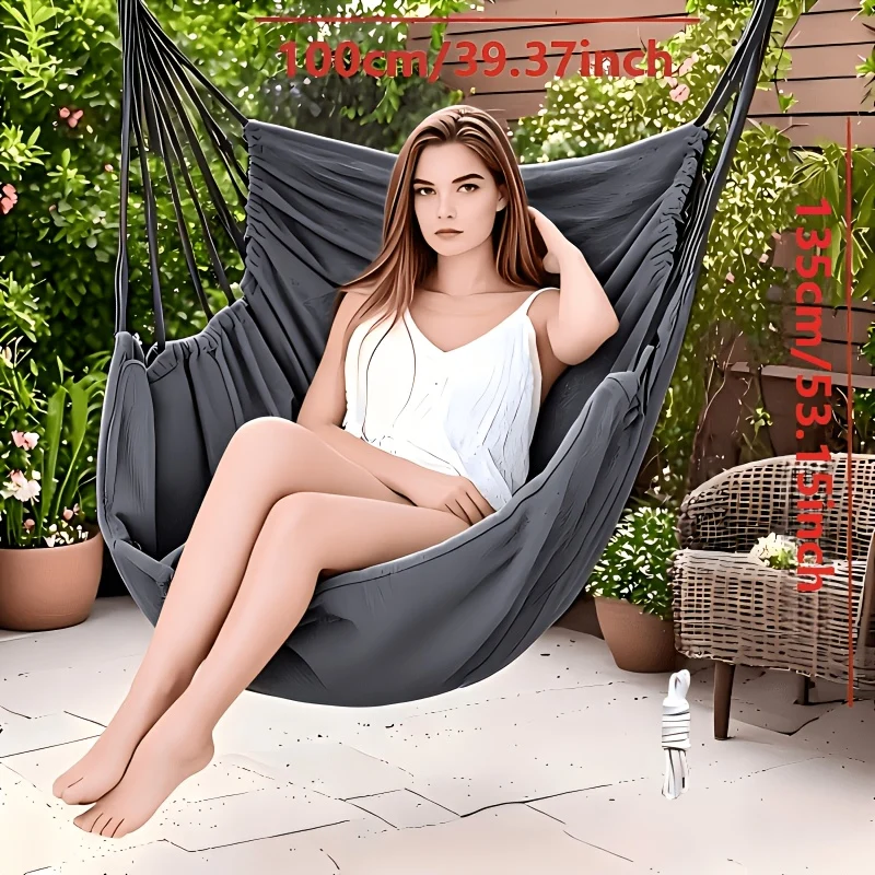 Hanging swing chair for garden terrace balcony bedroom indoor outdoor use