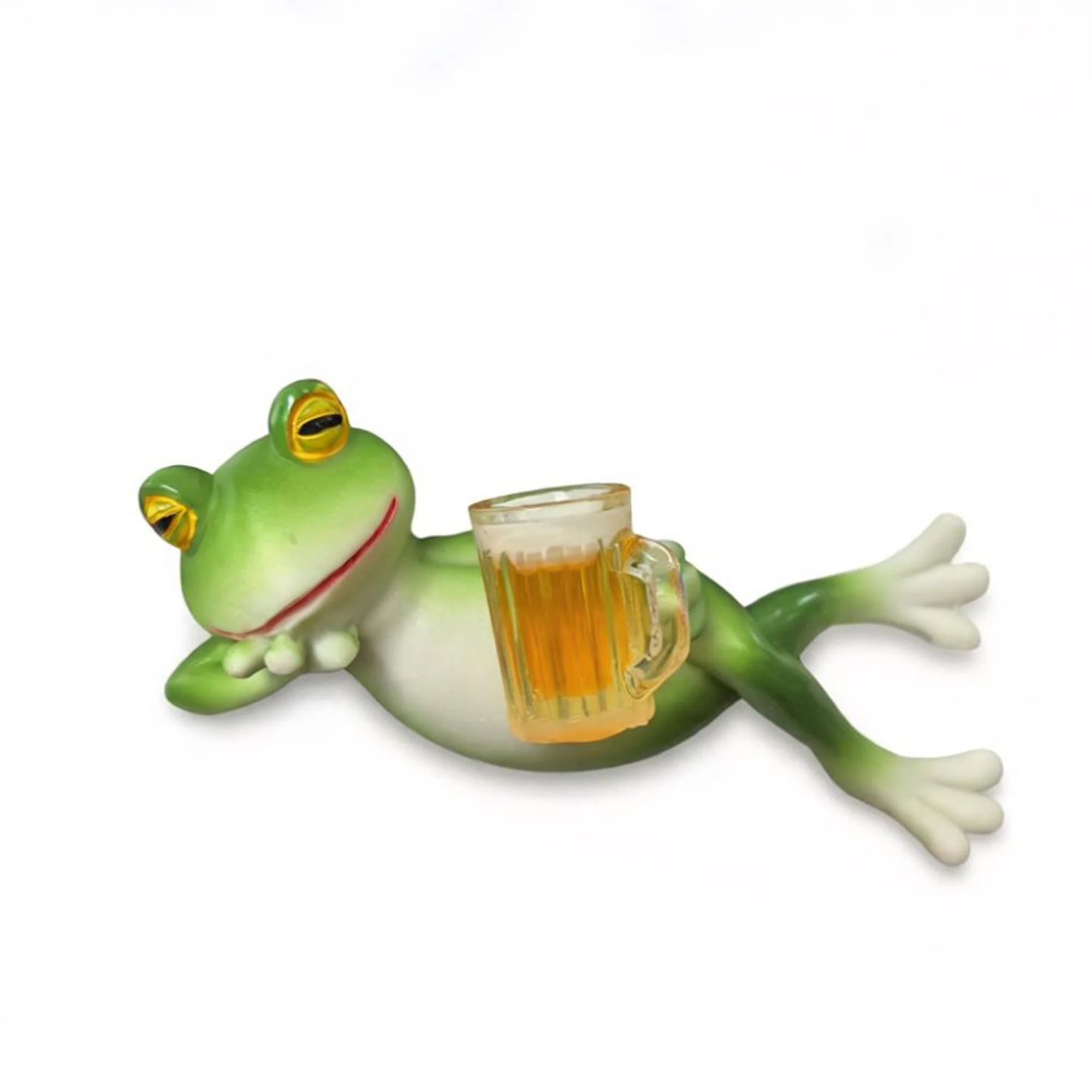 Resin frog figurine for garden and indoor decor