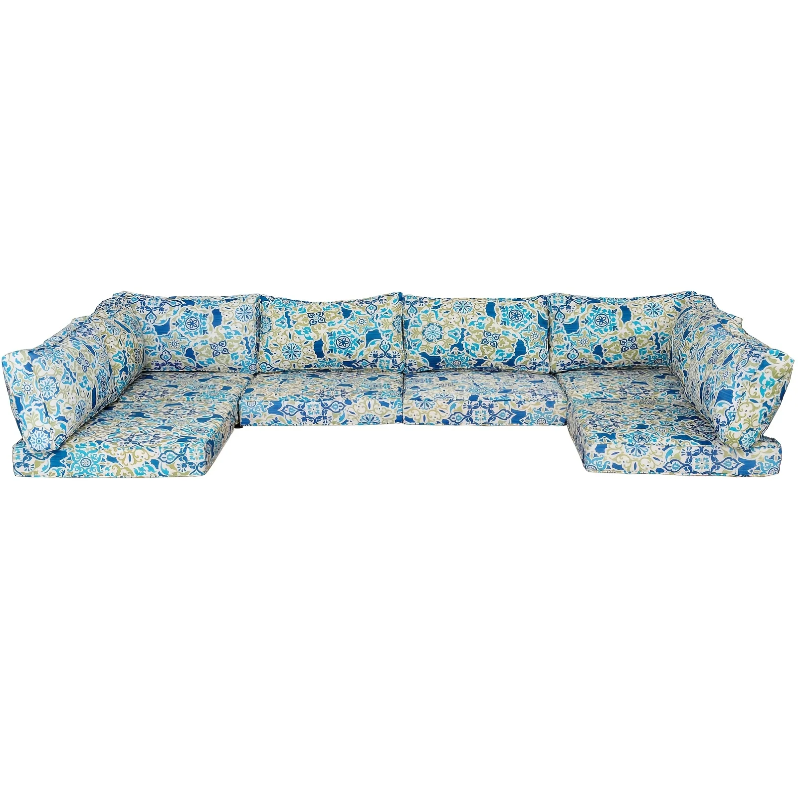 14-piece set of replacement patio furniture cushions, water-resistant