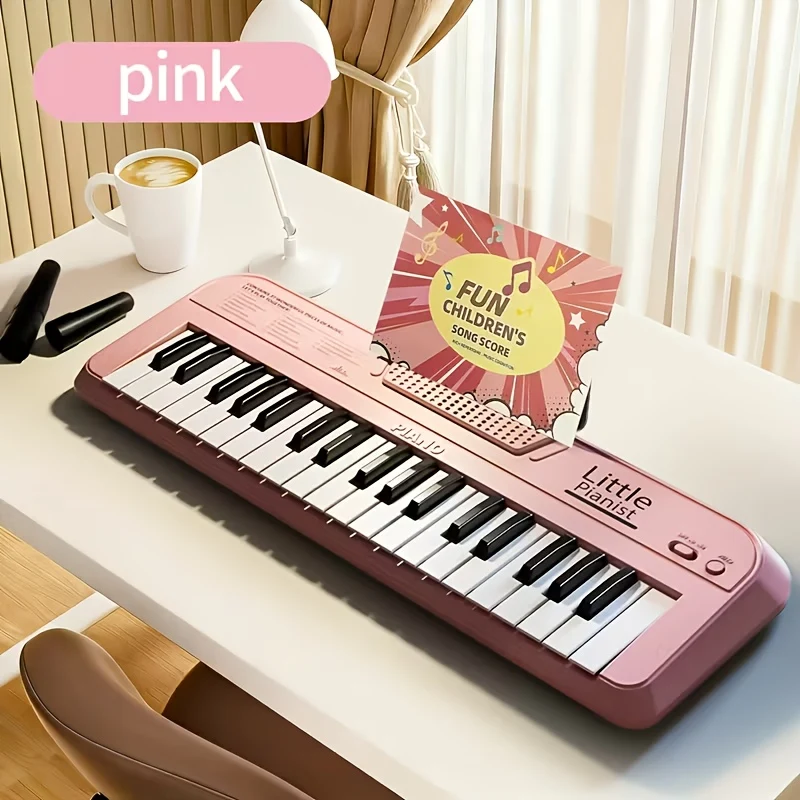 37-Key Children's Piano Keyboard Toy with Lightweight Design