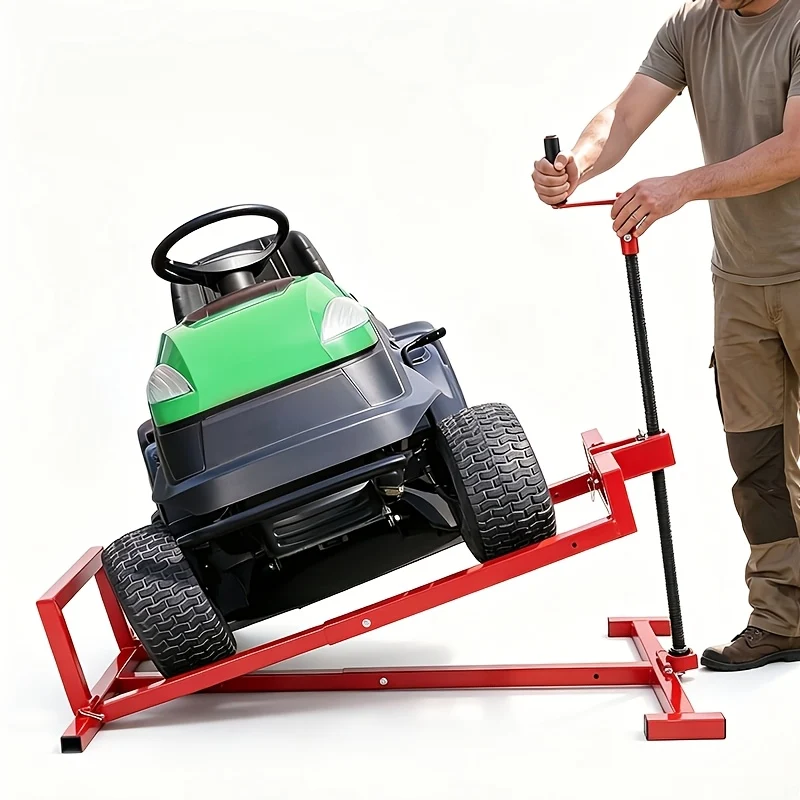 885 lb capacity lawn mower lift jack with telescopic platform