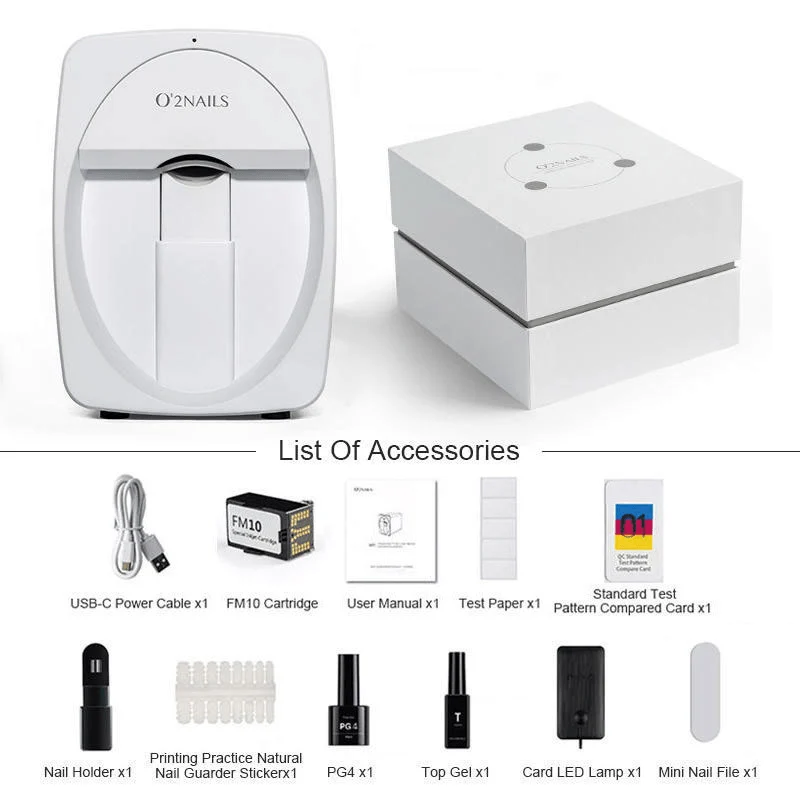 Portable 3D Nail Art Printer Kit with App Control