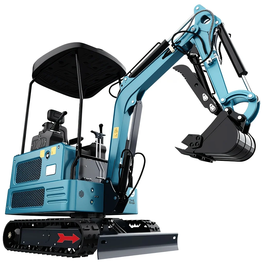 4000 lb compact crawler mini excavator with hydraulic thumb