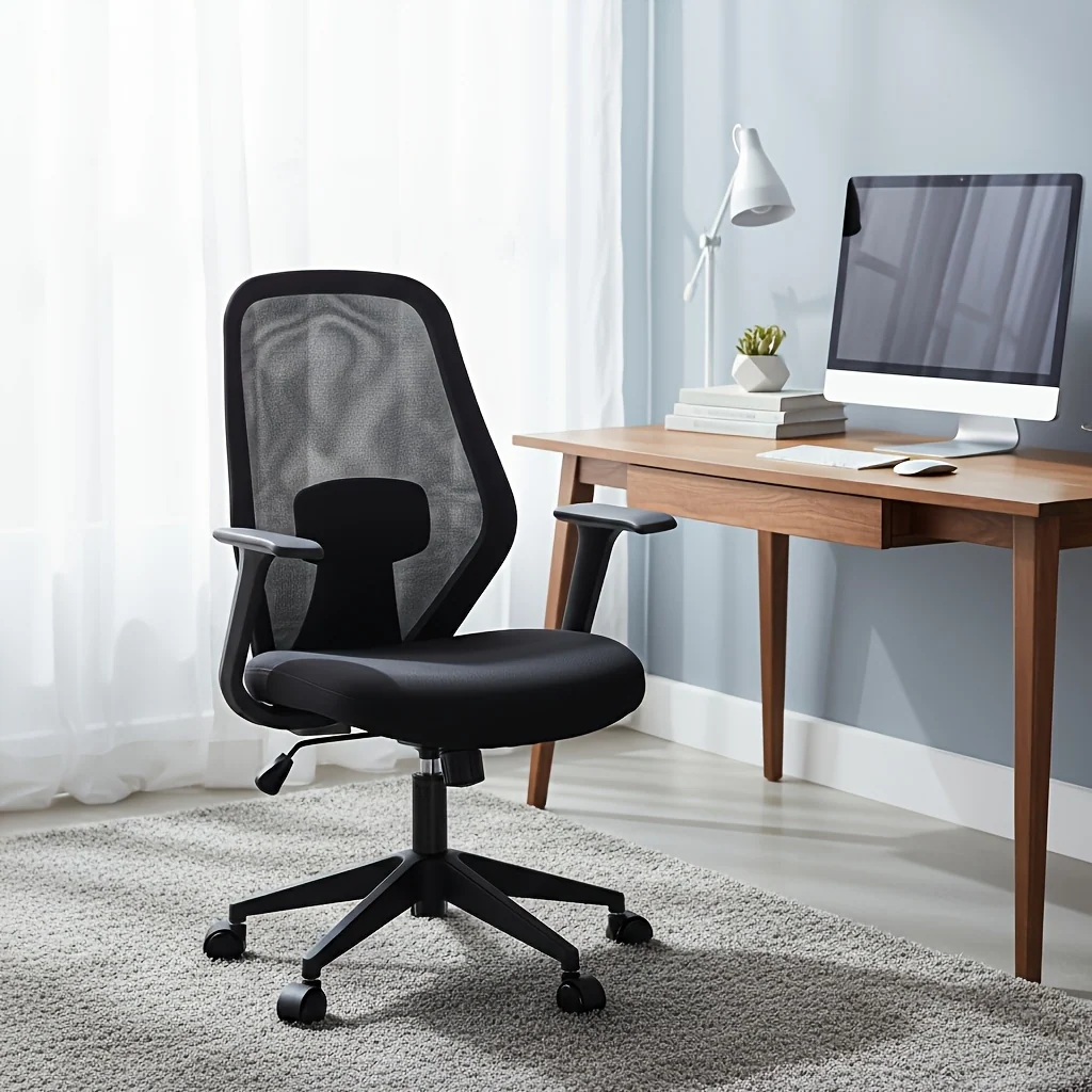 Ergonomic Mesh Office Chair with Adjustable Lumbar Support, Swivel and Breathable Design
