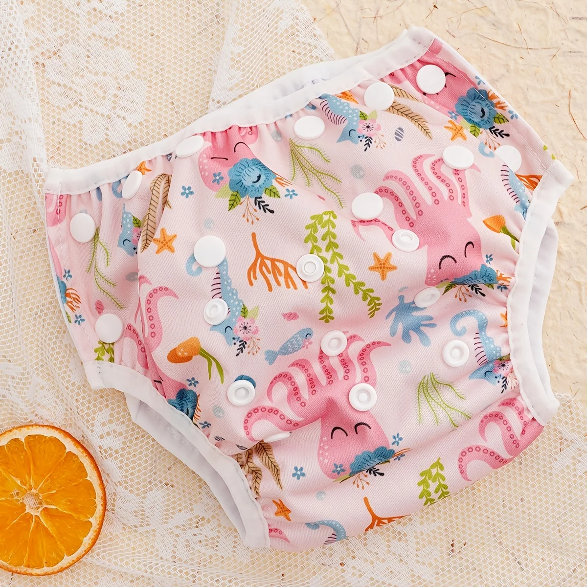 Adjustable Polyester Swim Diapers for Toddlers and Kids (3-15kg)