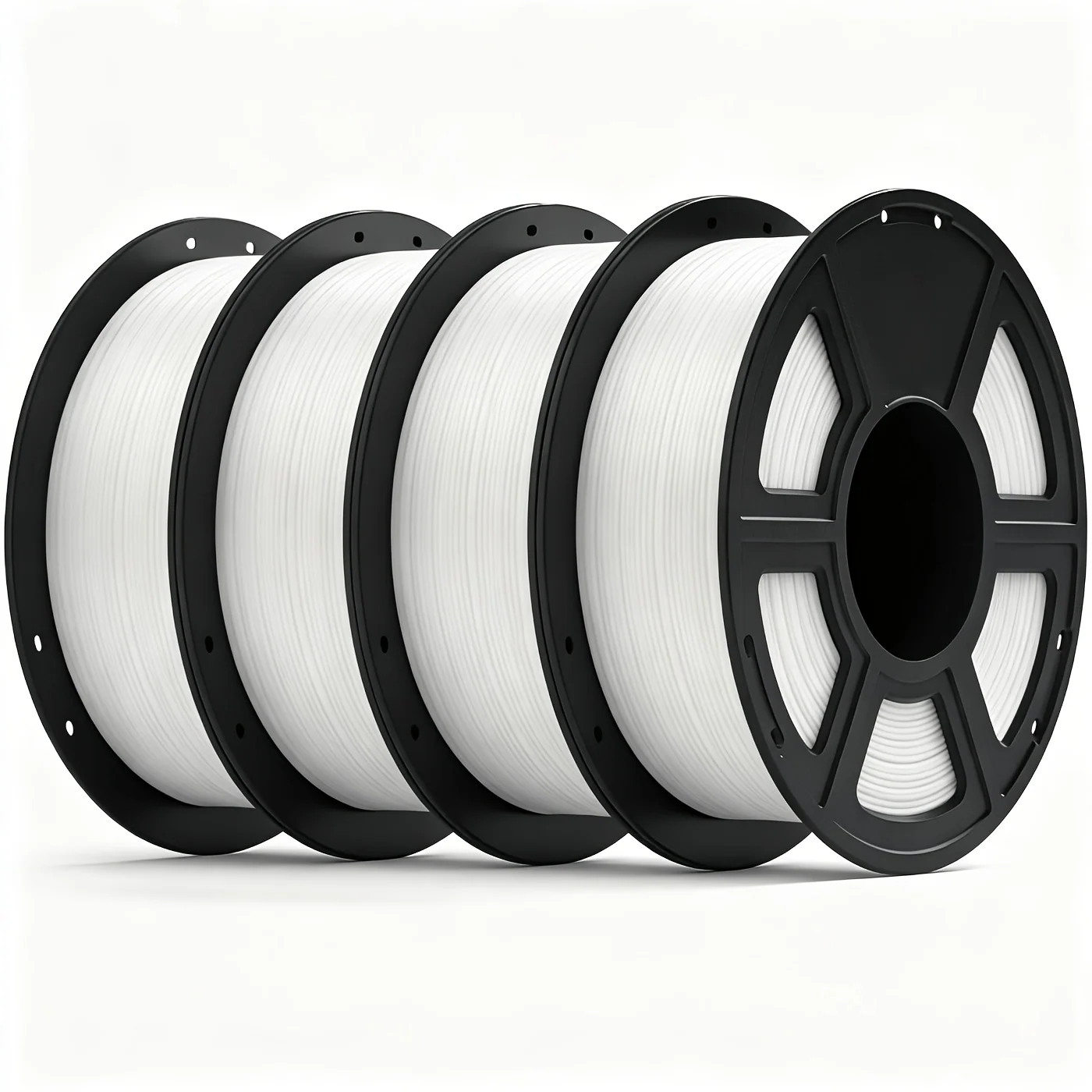 Black 1.75mm PLA Filament – 4 Rolls (250 g each, total 1 kg)