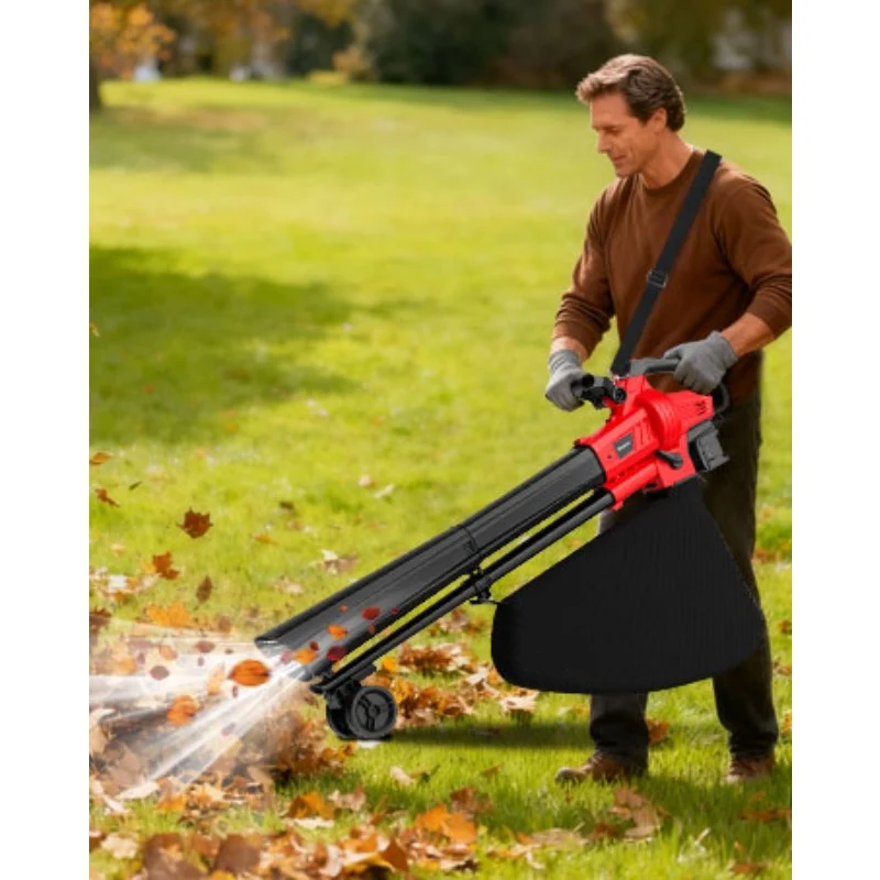 Universal Leaf Blower Vacuum Collection Bag with Zipper for Lawn Debris