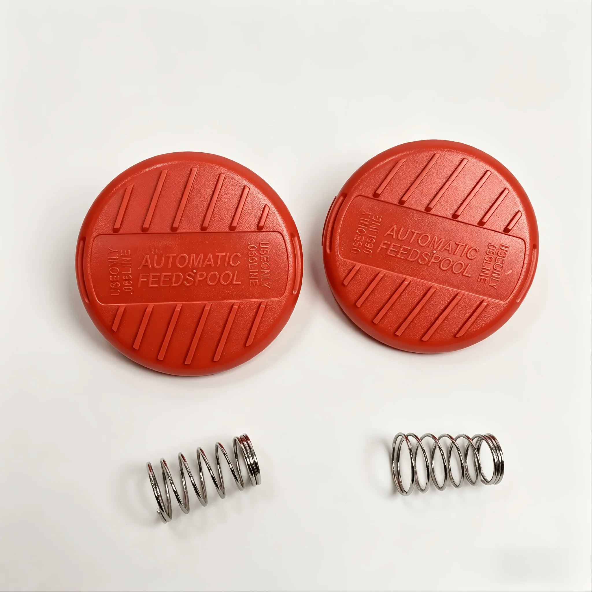 Replacement line spool cap and spring kit for string trimmers