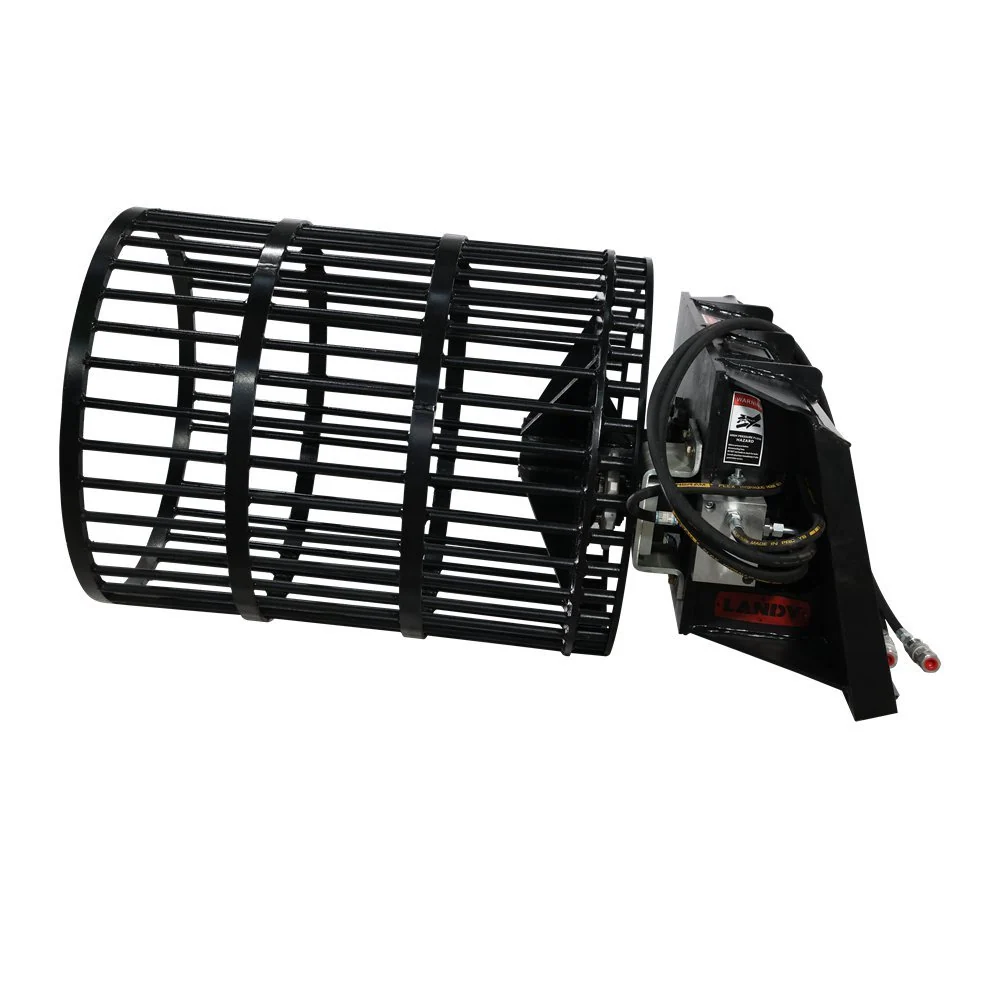 30-inch diameter drum for skid steer rotary rock picker