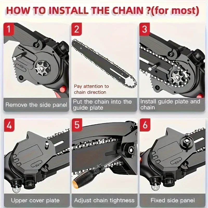 6-inch replacement chain hinge for cordless electric chainsaws