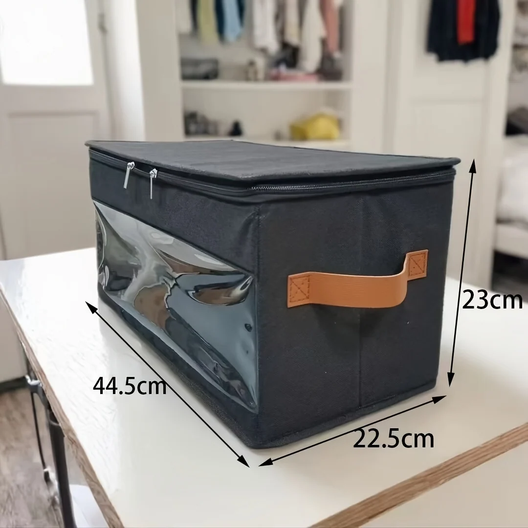 Large Capacity 3D Filament Storage Box with Transparent Window, Moisture- and Dust-Proof, Foldable Portable Design