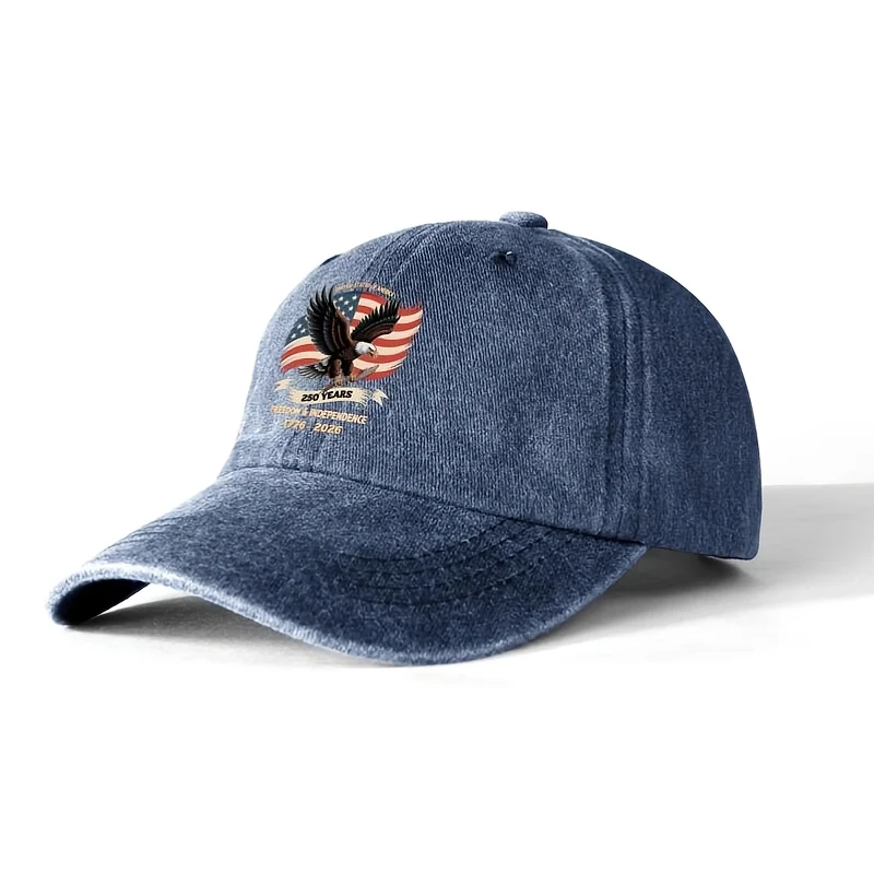 USA star striped baseball cap for boys and girls sun protection