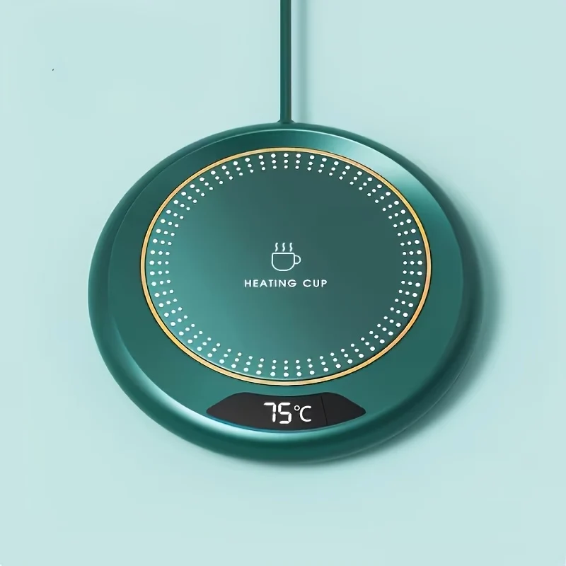 USB Heated Coaster – Smart Beverage Heater with 3 Temperature Levels, Fits All Cups