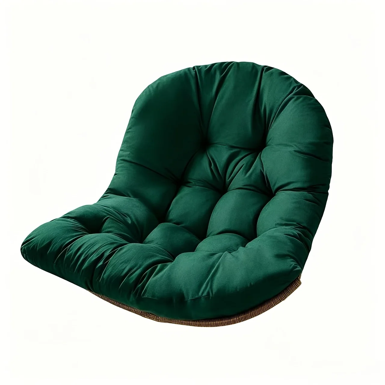 Thick outdoor hanging chair cushion for rattan swing chairs