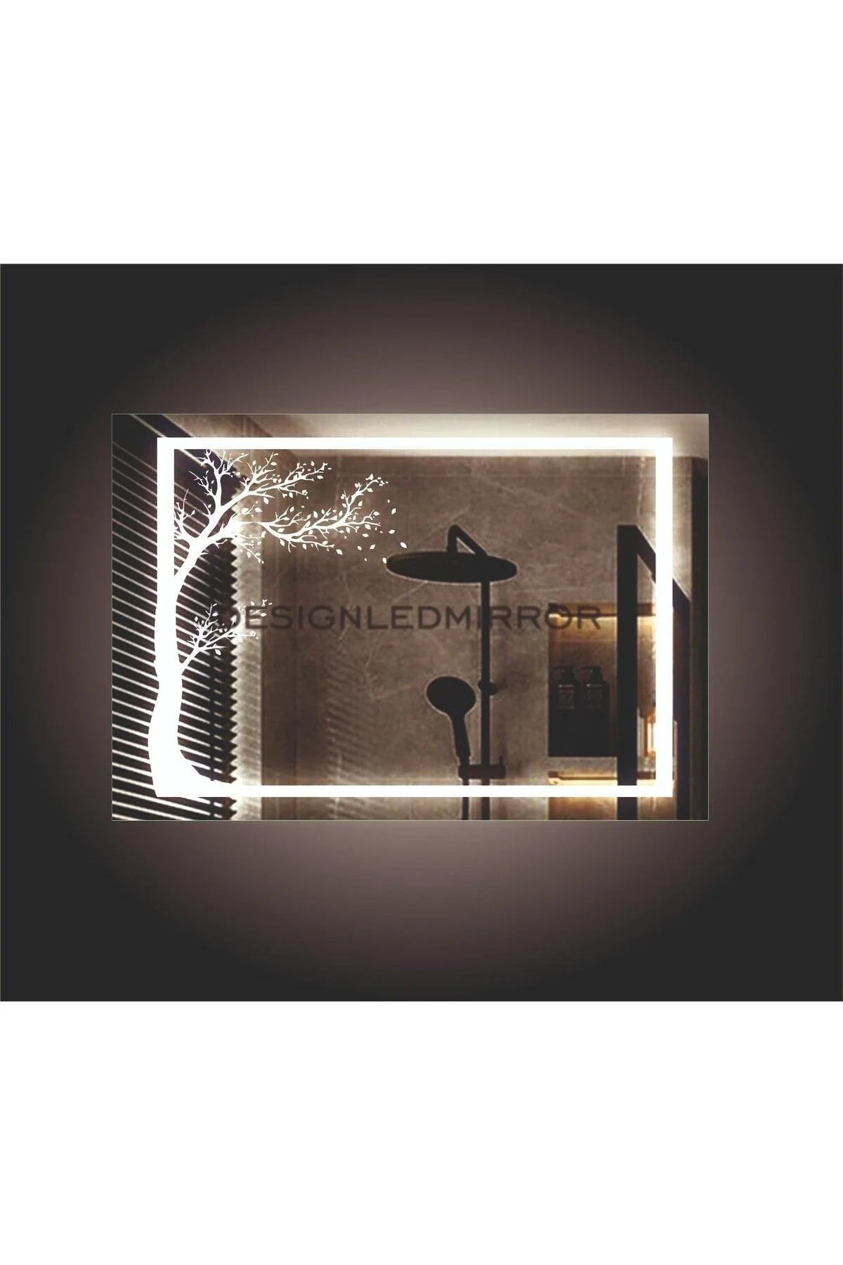 60 x 80 cm LED Bathroom Mirror with On/Off Touch Control
