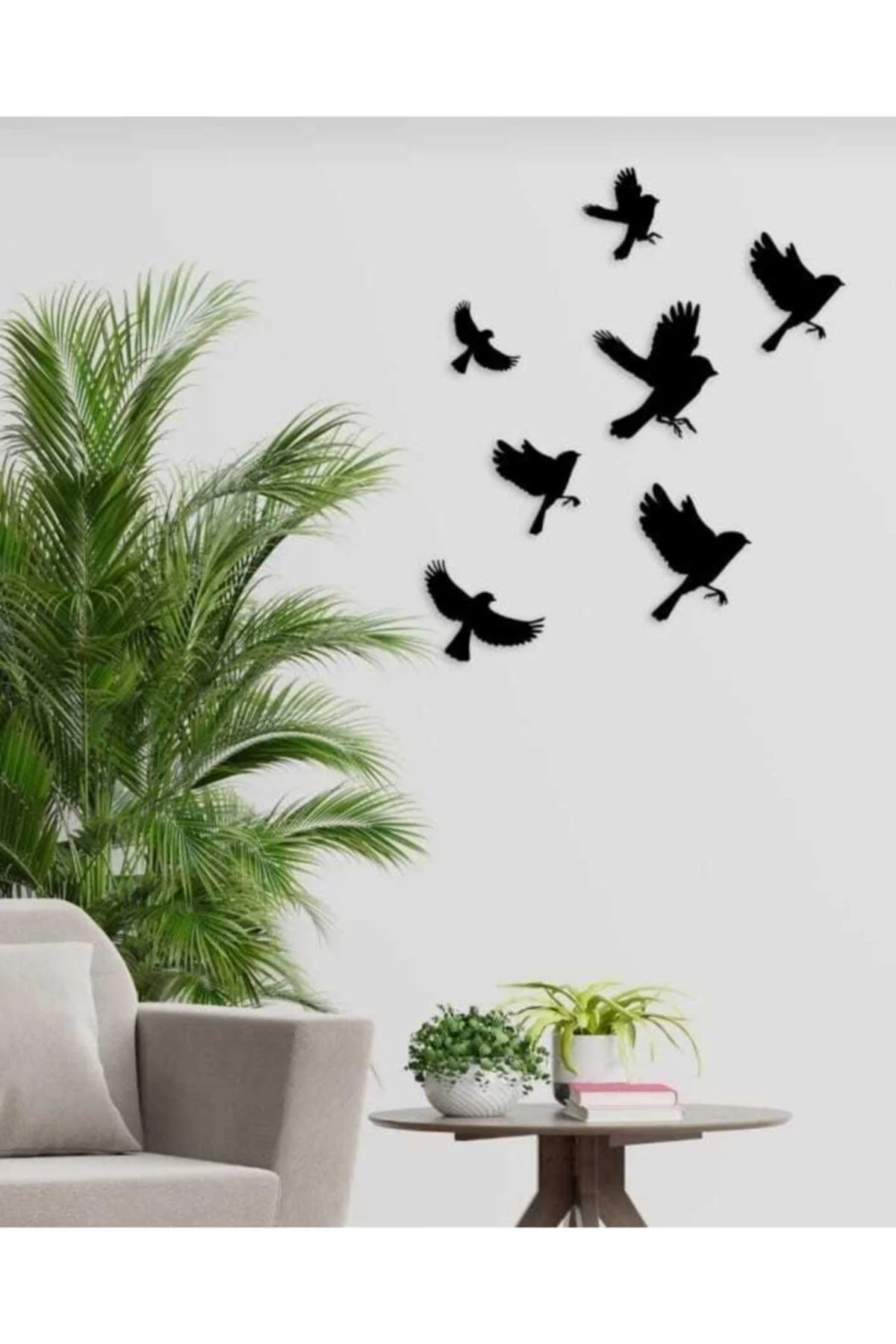 Set of 7 Bird Wall Art Pieces – Up to 15 cm × 10 cm