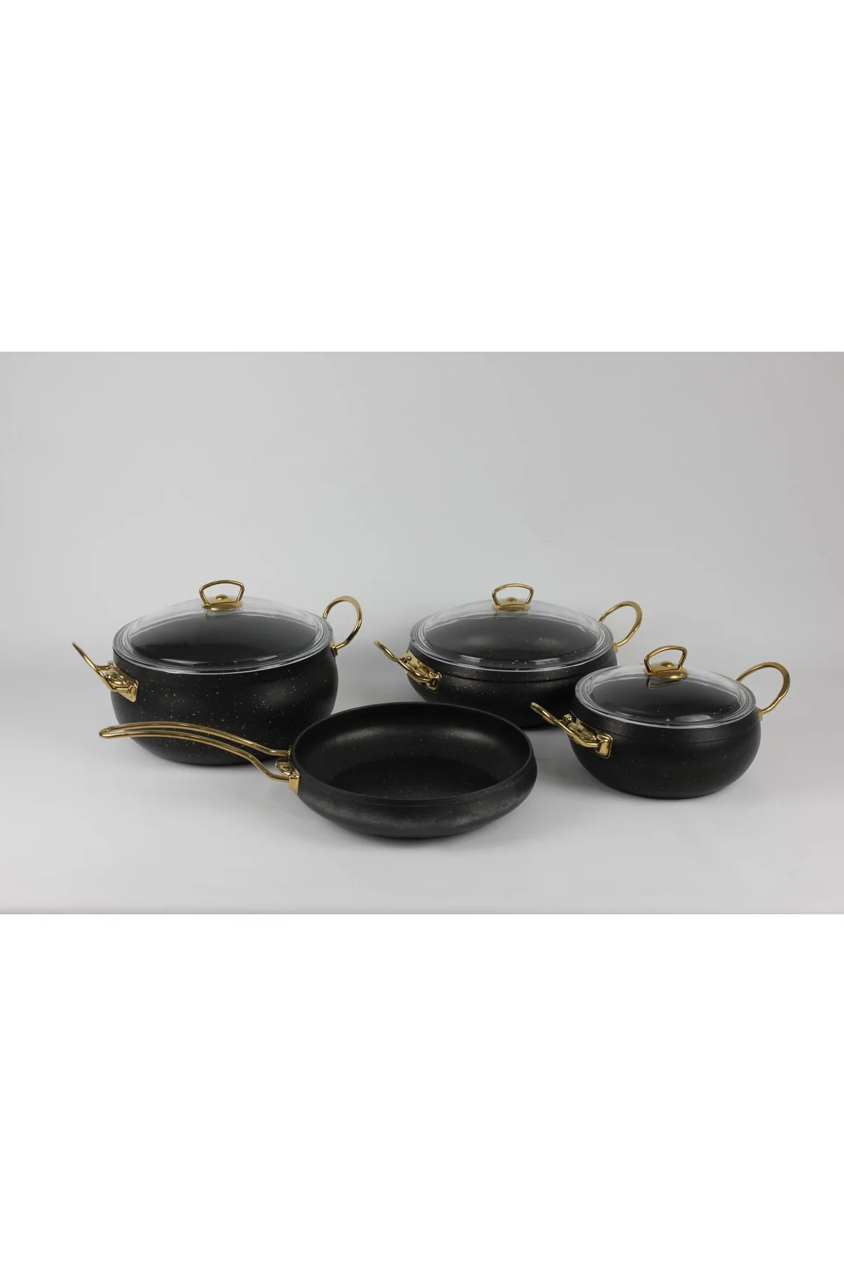 7-Piece Non-Stick Granite Cookware Set with Oven-Safe Handles