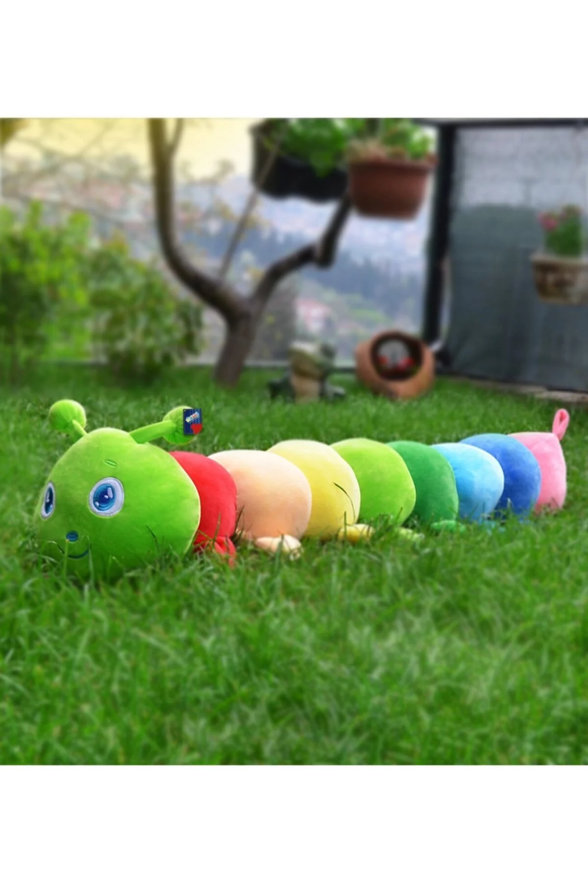 75 cm plush caterpillar pillow for children
