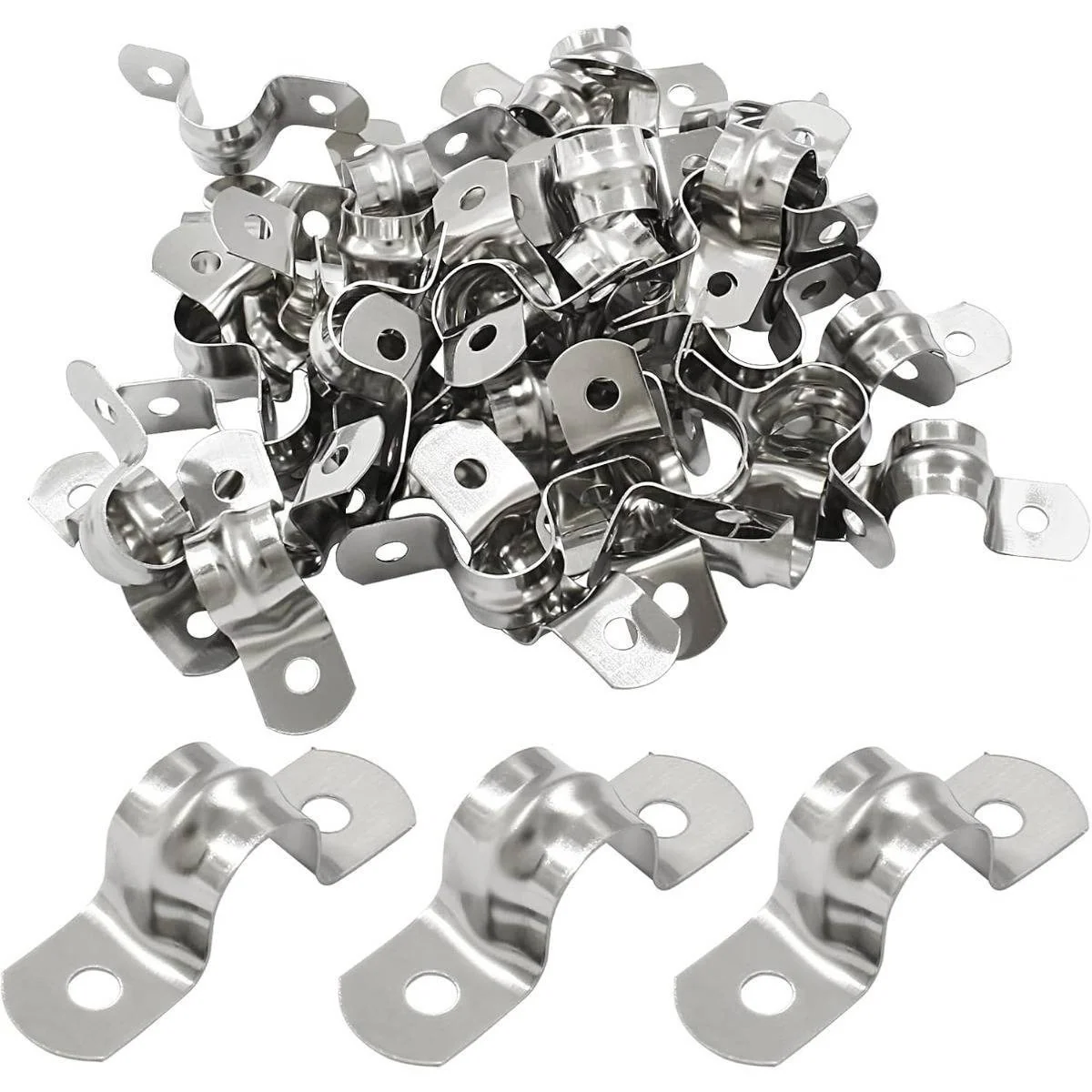 75-Piece U-Shaped Cable Clamp Set for Cable Management