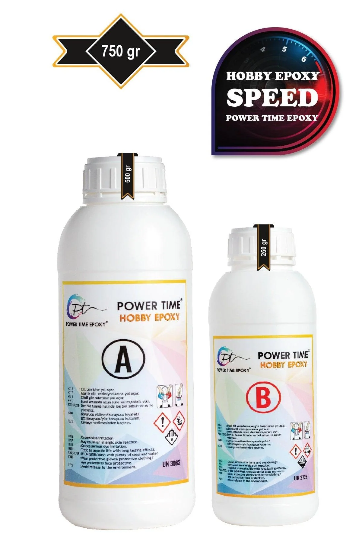 Fast-drying transparent epoxy resin for crafting and jewelry