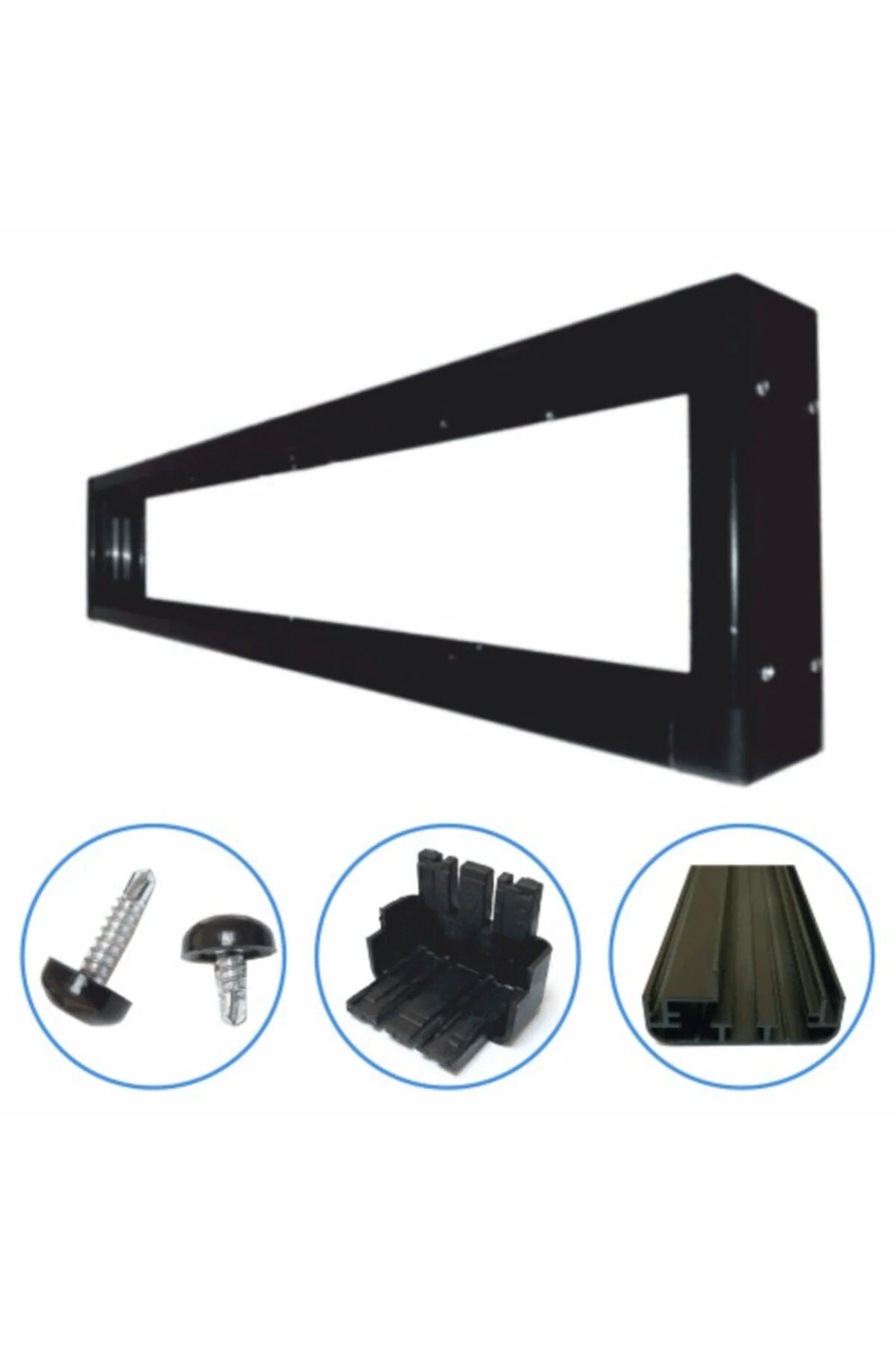 96 × 128 cm Single‑Sided LED Signage Profile Frame Set