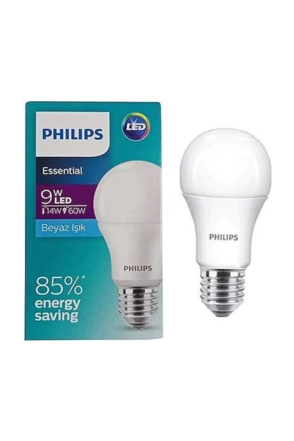 9W E27 LED Bulb, 6500K Cool White, Pack of 10