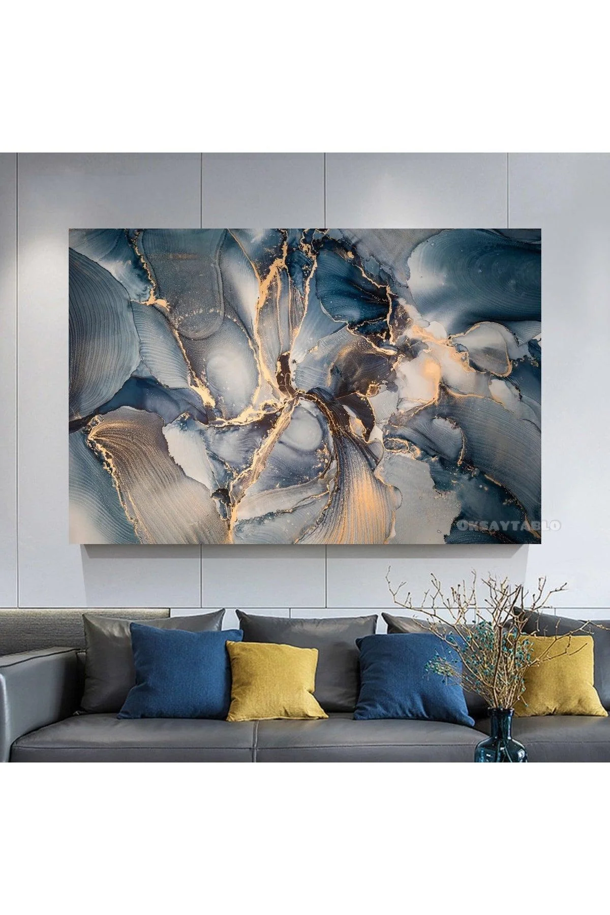 Premium Cotton Canvas Art Panel - Vibrant Abstract Design