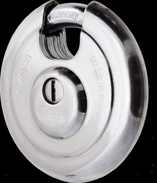 Heavy-duty disc lock with stainless steel construction