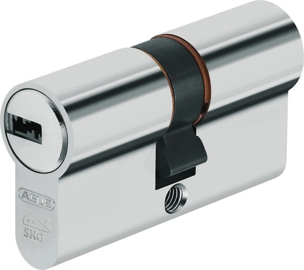 Button cylinder lock system with adjustable length
