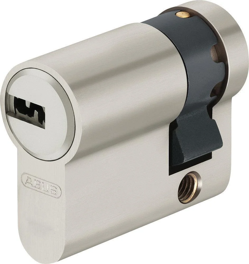 Short button lock cylinder for compact doors and windows