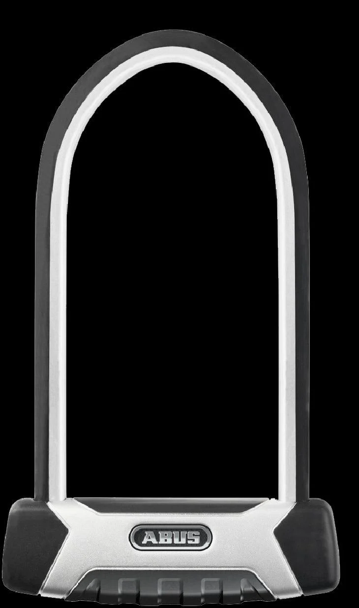High-security double-locking padlock with hardened steel bracket