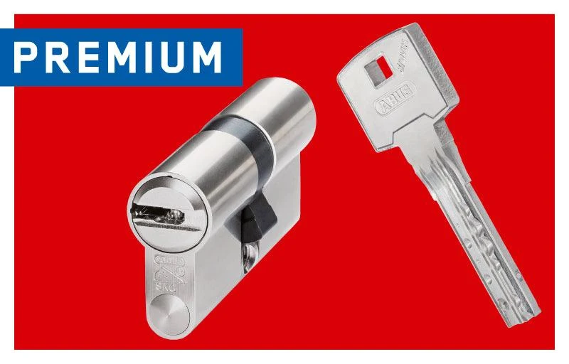 High-security cylinder lock with 6-pin mechanism and manipulation protection
