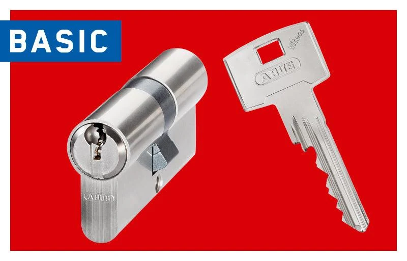 High-security 6-pin cylinder lock with patented DPZ profile