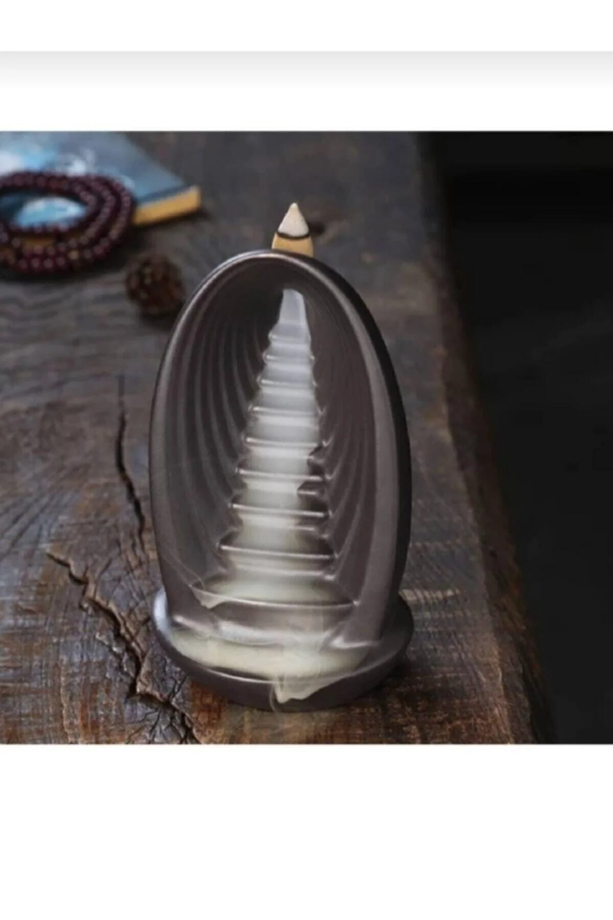 Acapulco‑Style Backflow Incense Burner – 22 cm with One Conical Incense