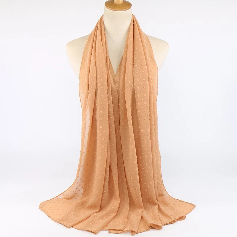 Add Elegant Touch with Chiffon Ball Scarf