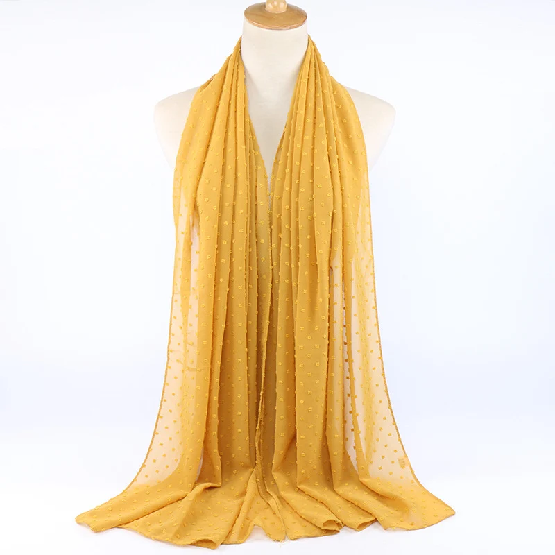 Add Elegant Touch with Chiffon Ball Scarf
