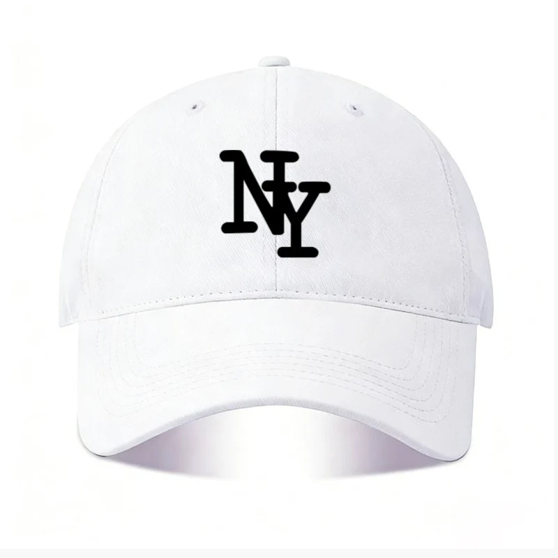 Adjustable Baseball Cap with Lettering - Sun Protection for Men