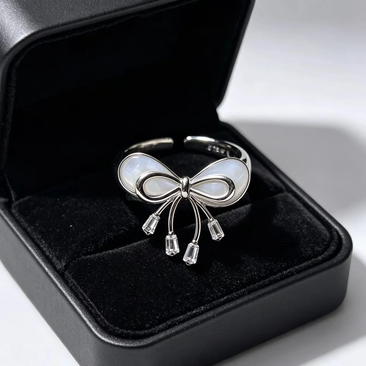 Adjustable Bow Ring for Women