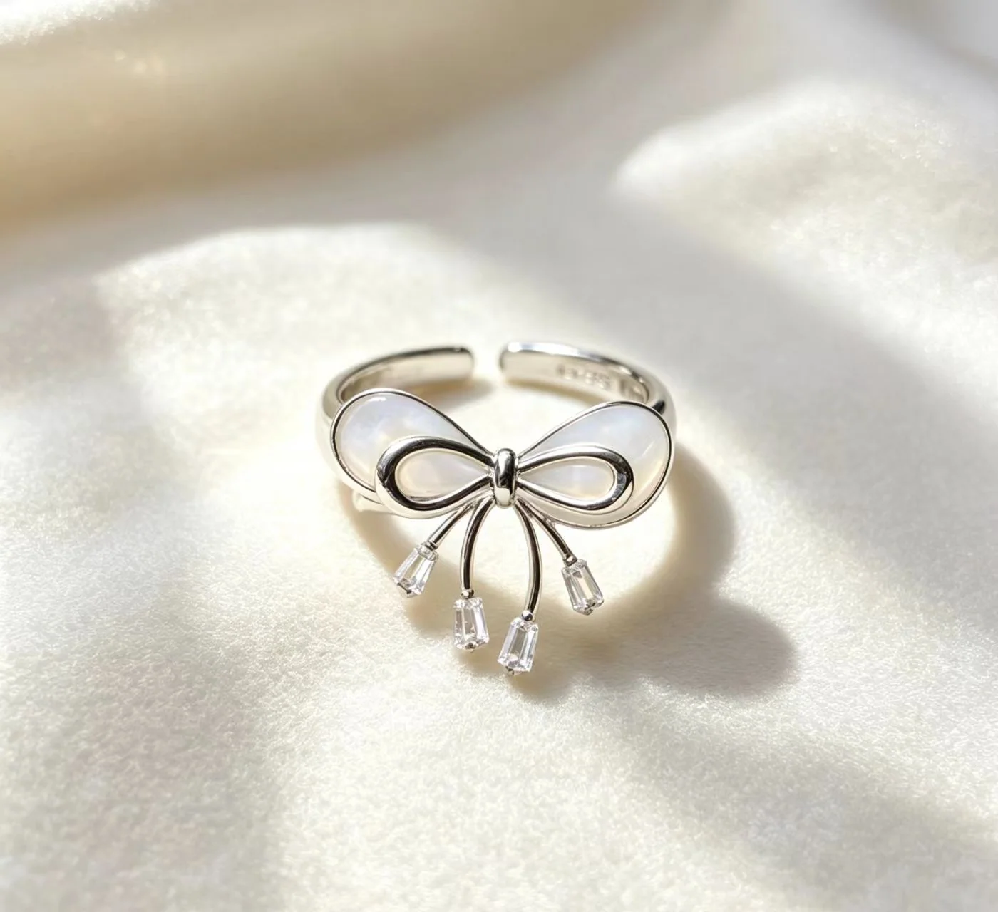 Adjustable Bow Ring for Women