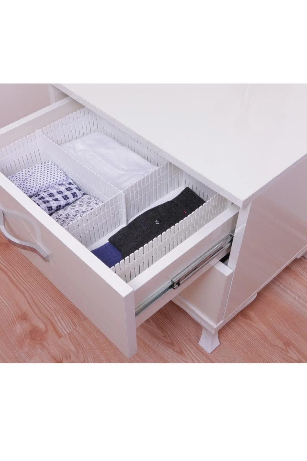 Adjustable tear-resistant drawer dividers set 10 x 40 cm