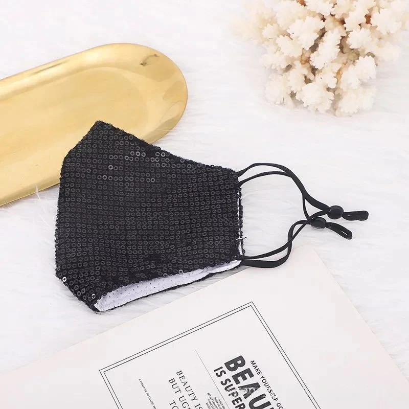 Adjustable Sequined Face Mask Dust & Haze Protection