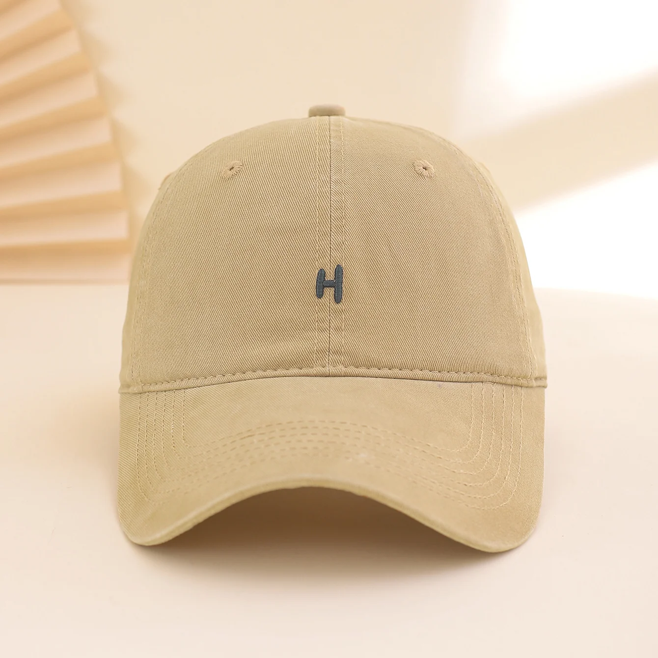Adjustable Solid Color Baseball Cap for Women