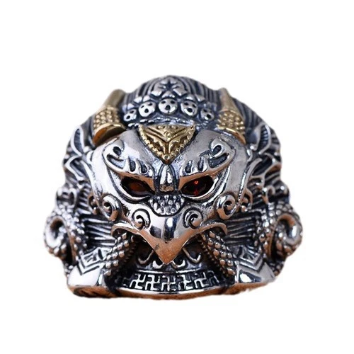 Adjustable Vintage Silver Ring For Men